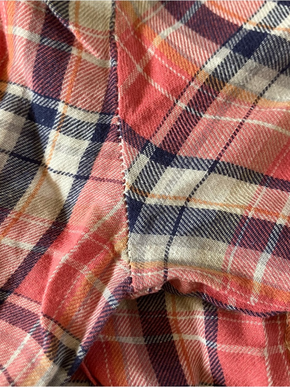 CP Shades Red Plaid Cowgirl USA Linen Cotton Regina Tunic Shirt Dress Medium - Picture 14 of 15